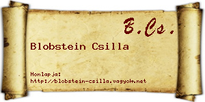 Blobstein Csilla névjegykártya